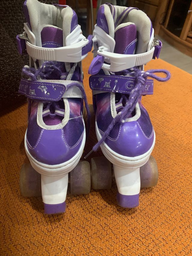 Patines cuatro ruedas con luces