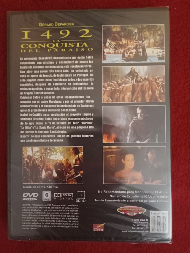 "1492: la conquista del paraíso" en DVD 