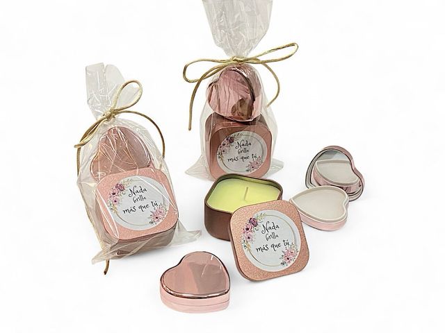 vela con mensaje y balsamo regalos boda bautizo