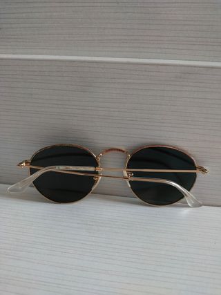 ROUND TITANIUM RAY BAN + Funda protectora