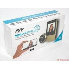 Mirilla digital wifi AYR Níquel satinado