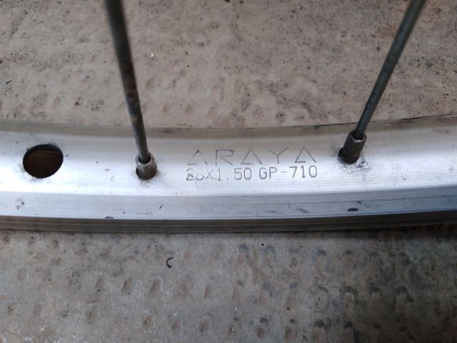 Llanta ARAYA trasera aluminio 26X1,50 (n°5)