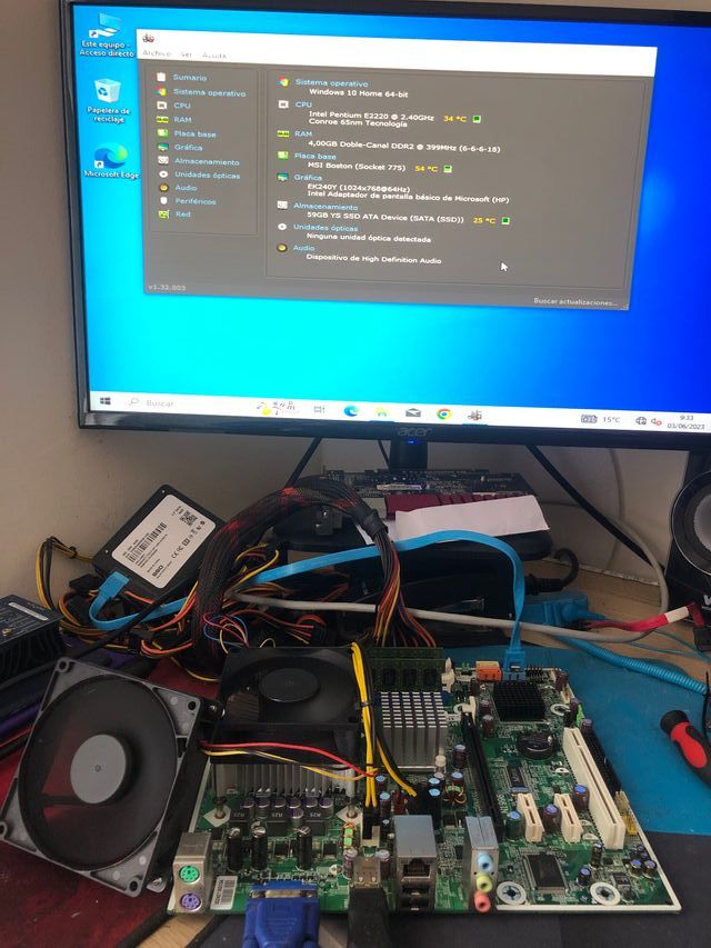 msi boston ms-7525 + intel pentium e2220 + 4gb ram