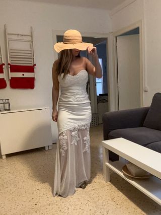 Vestido blanco nuevo / vestido de novia 