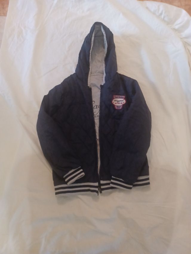  Parka de niño reversible con capucha. Talla 12