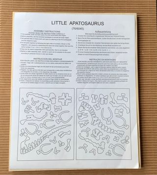 Puzzle 3d in legno Dinousauro