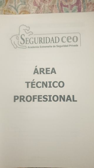 Temario Vigilante de Seguridad