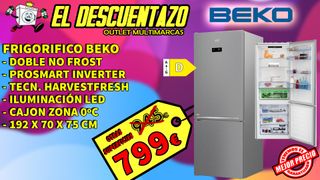 FRIGORIFICO BEKO INVERTER 192X70CM