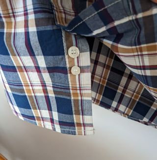 Camisa de cuadros algodón