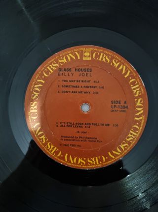 BILLY JOEL LP GLASS HOUSE 1980 PHILIPPINES POPROCK