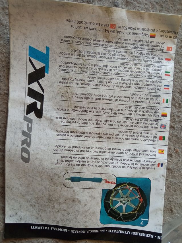 cadenas para furgonetas y 4x4. 