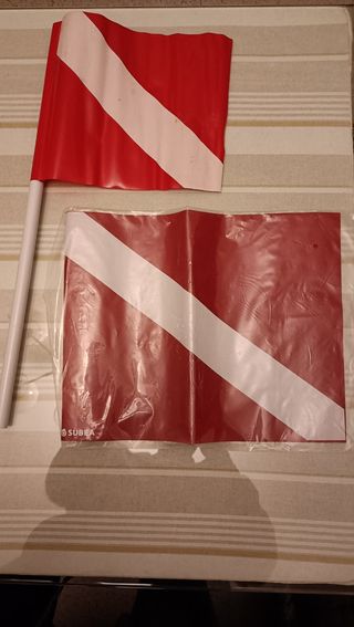 bandera señal pesca submarina, buceo.