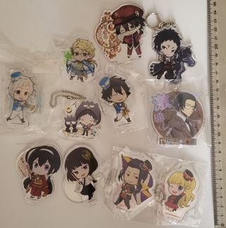 Chapas llaveros stands anime BSD fruits basket