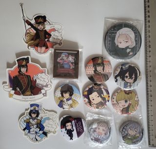 Chapas llaveros stands anime BSD fruits basket