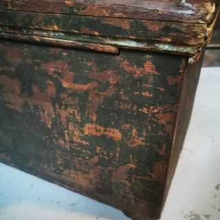 baúl, Caja herramientas. antiguo. madera