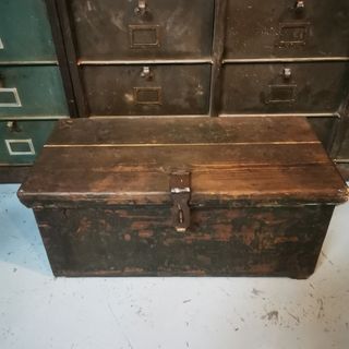 baúl, Caja herramientas. antiguo. madera