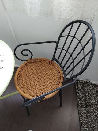 conjunto 2 sillas y mesa jardin