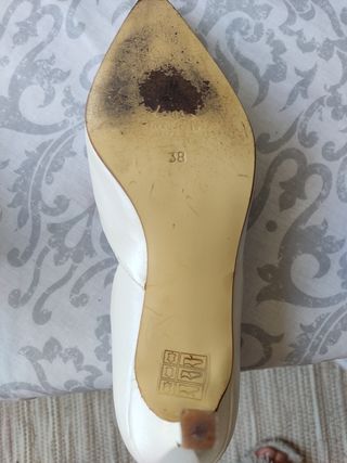Zapatos de piel de novia número 38