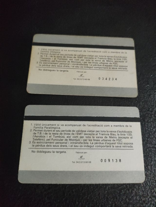 Tarjetas Olimpiadas Barcelona 92