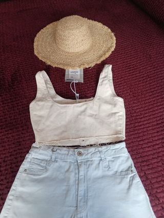 Top botones crema Nuevo