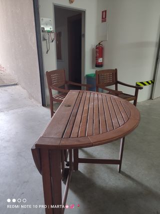 Conjunto de jardín de madera maciza de teca