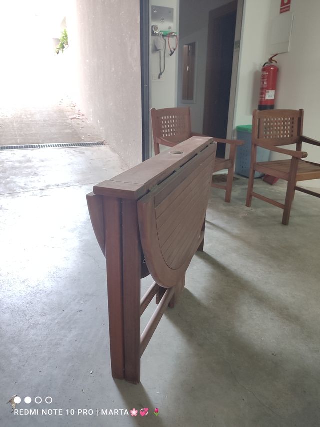 Conjunto de jardín de madera maciza de teca