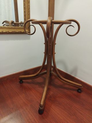 PERCHERO DE MADERA ANTIGUO RESTAURADO