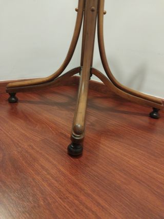 PERCHERO DE MADERA ANTIGUO RESTAURADO