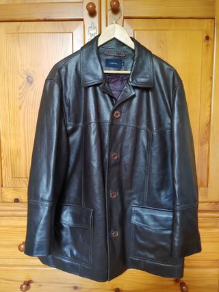 Cazadora 3/4 Cuero Hombre