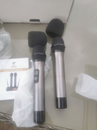 TONOR Micrófono Inalámbrico Dual Sistema