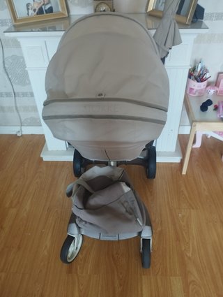 silla + capazo stokke xplory beige