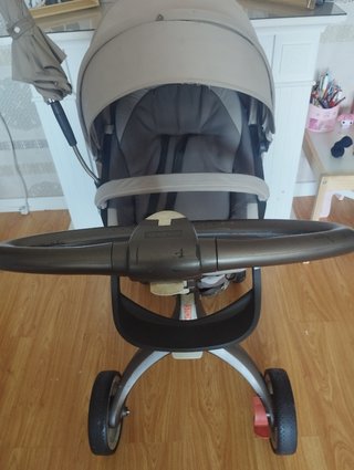 silla + capazo stokke xplory beige