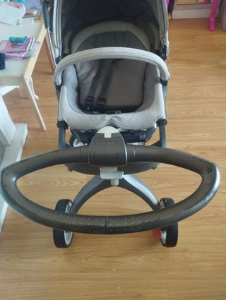 silla + capazo stokke xplory beige