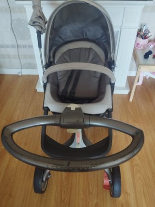 silla + capazo stokke xplory beige