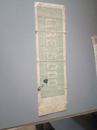 5000 lire titolo provvisorio testina molto raro