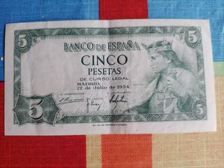 Billete 5 pesetas