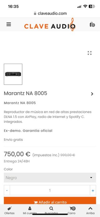 Marantz NA8005 Audio sin perdida real