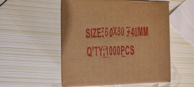 2000 Bolsitas de 60x80mm transparentes