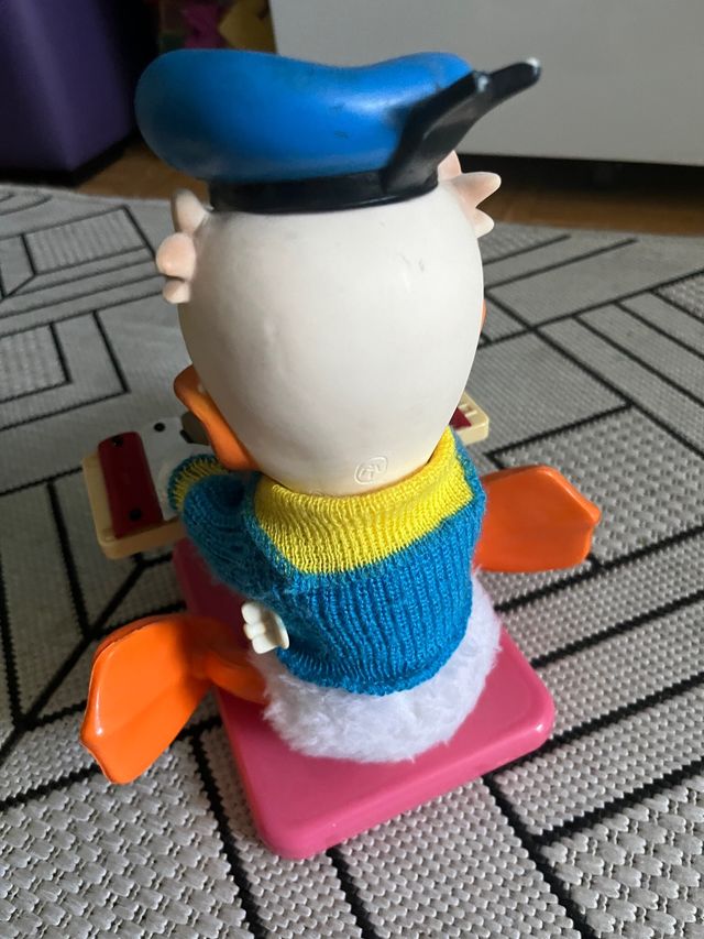 Muñeco Donald a cuerda antiguo Disney