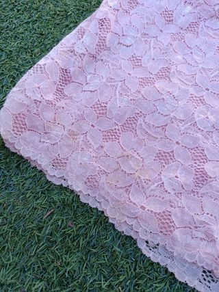 Vestido rosa con brillos fiesta