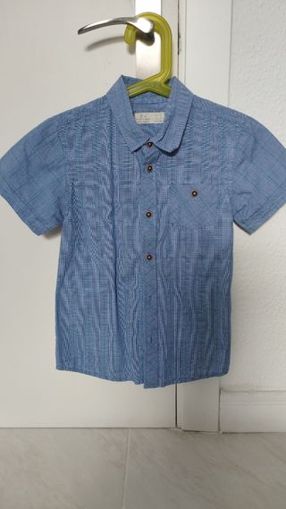 camisa cuadro Zara niño 5 años 