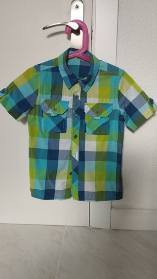 camisa cuadros niño 5 años 