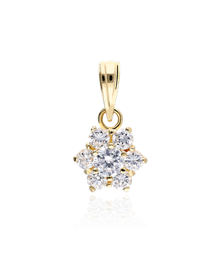 COLGANTE ORO 18K Y CIRCONITAS