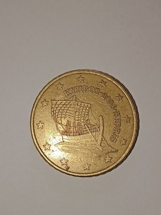 Cipro 2008 50 Cent Euro Numismatica