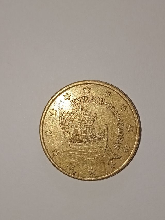 Cipro 2008 50 Cent Euro Numismatica