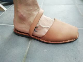 Menorquinas (sandalias) de cuero hechas en Menorca