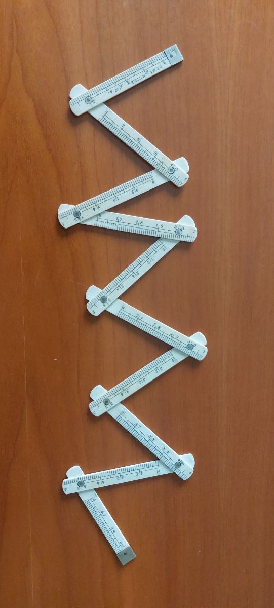 Regla de medio metro,frances