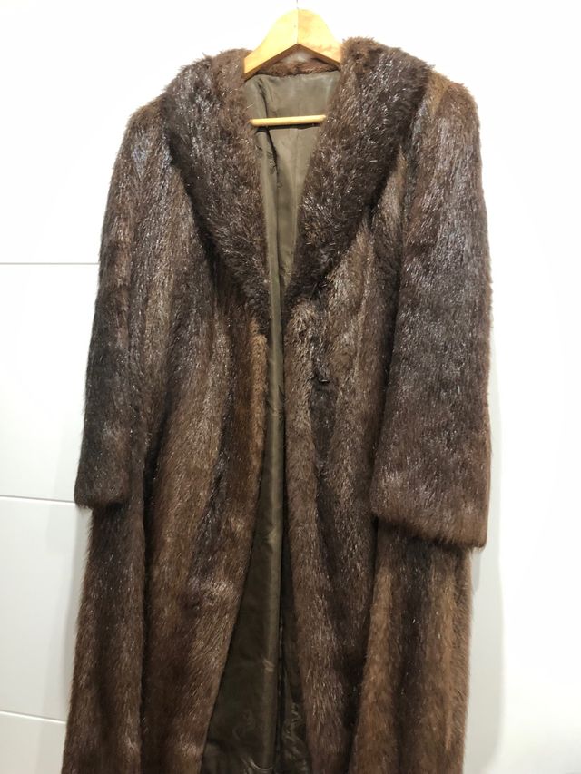 Abrigo auténtico de pelo
