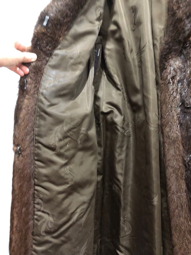 Abrigo auténtico de pelo