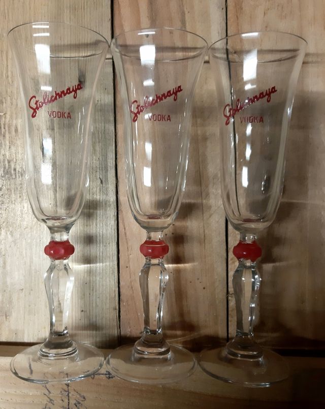 Set 6pz bicchieri Stolichnaya vodka 